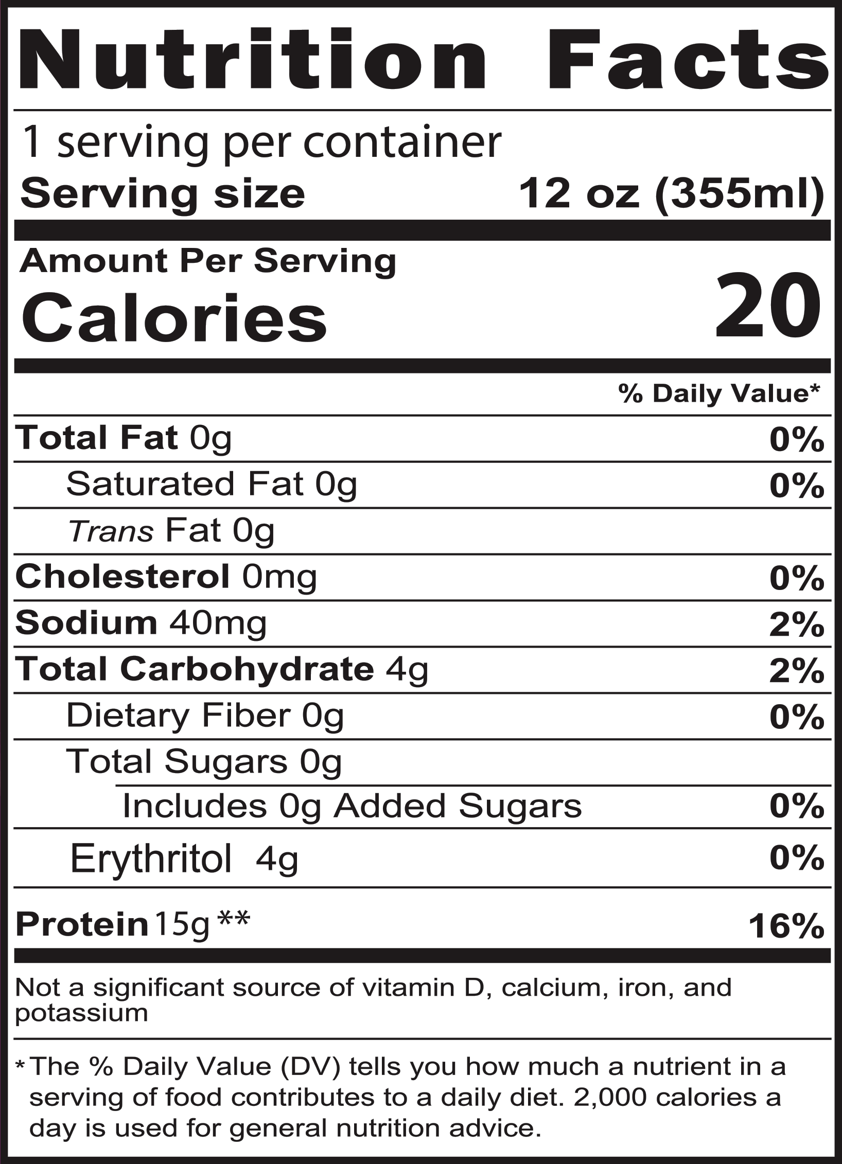 Protean Nutrition Facts